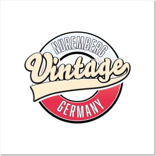 Nuremberg vintage style logo Posters and Art